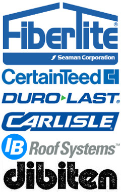 WE ARE CERTIFIED BY 6 OF THE LEADING ROOFING SYSTEM MANUFACTURES